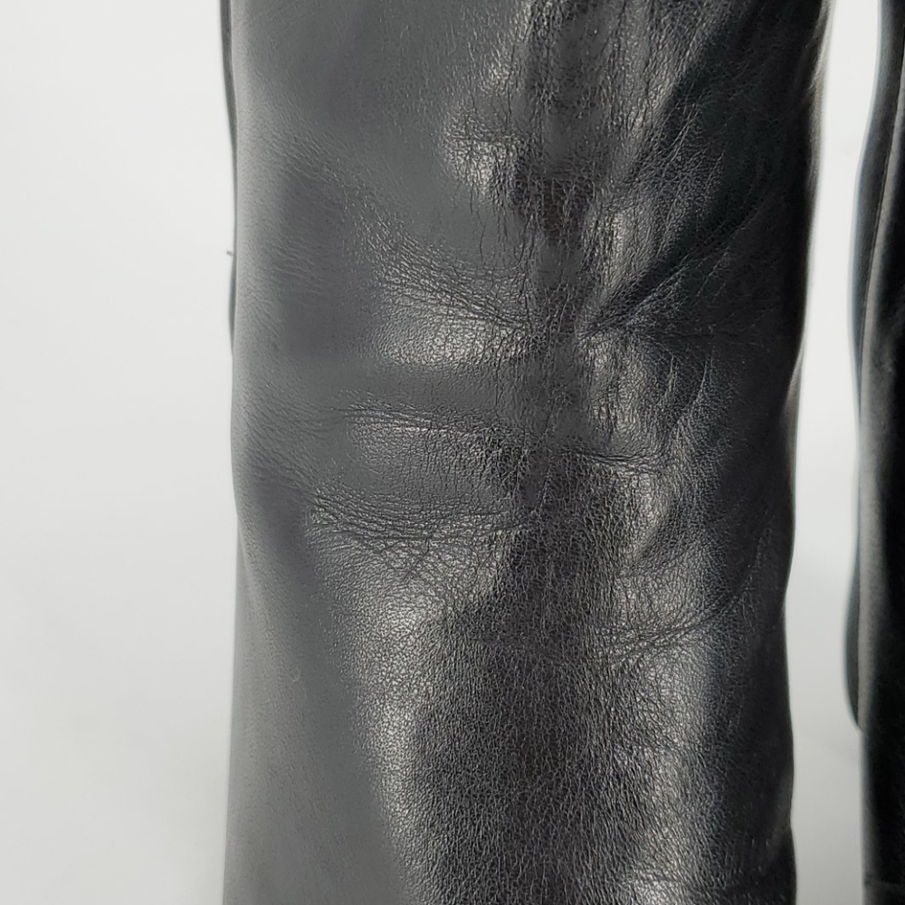Cole Haan Black Leather Calf Boots Size 10 - Picture 9 of 13